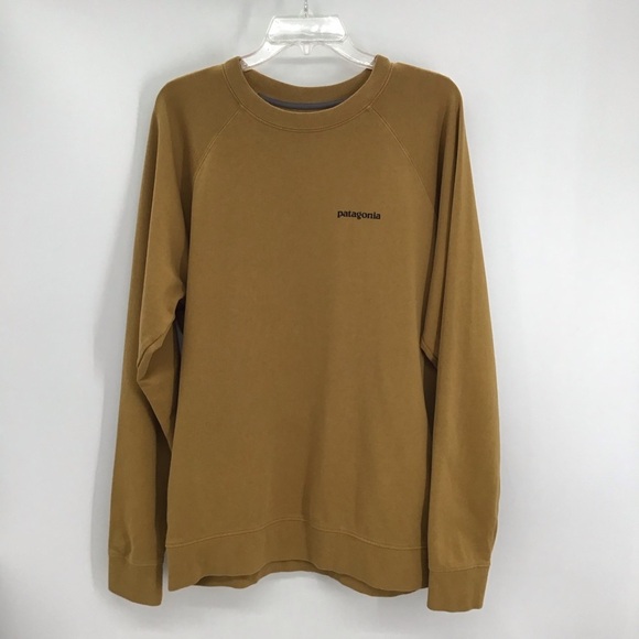 Patagonia Men’s Line Logo Ridge Organic Cotton Sweatshirt Casual Size Large - Picture 1 of 9